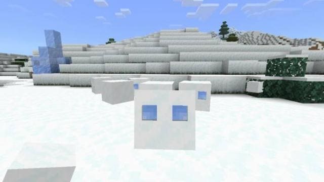 Снежный живой куб
