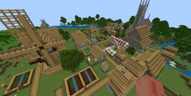 Вид на новую деревню