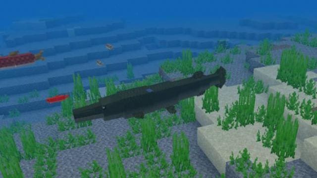 Вид на подводного монстра сверху