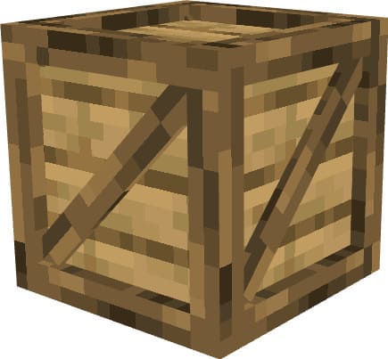 Большой деревянный ящик