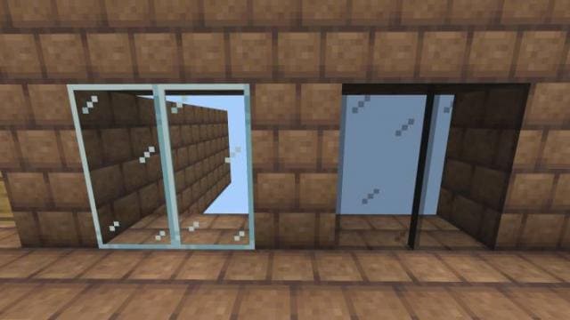 Два типа стеклянных дверей