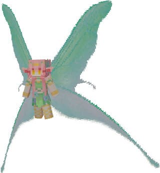 Фея с зелеными крыльями