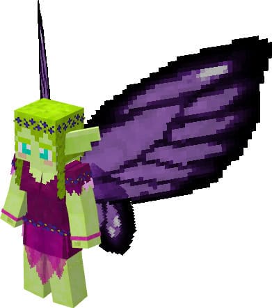 Фея с пурпурными крыльями