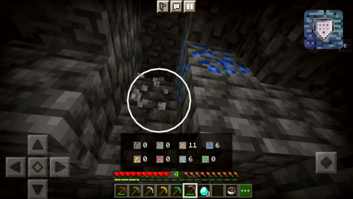 Отображение количества руды рядом с игроком