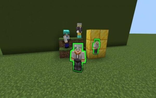 Мод Эффект свечения на игроках для Minecraft PE