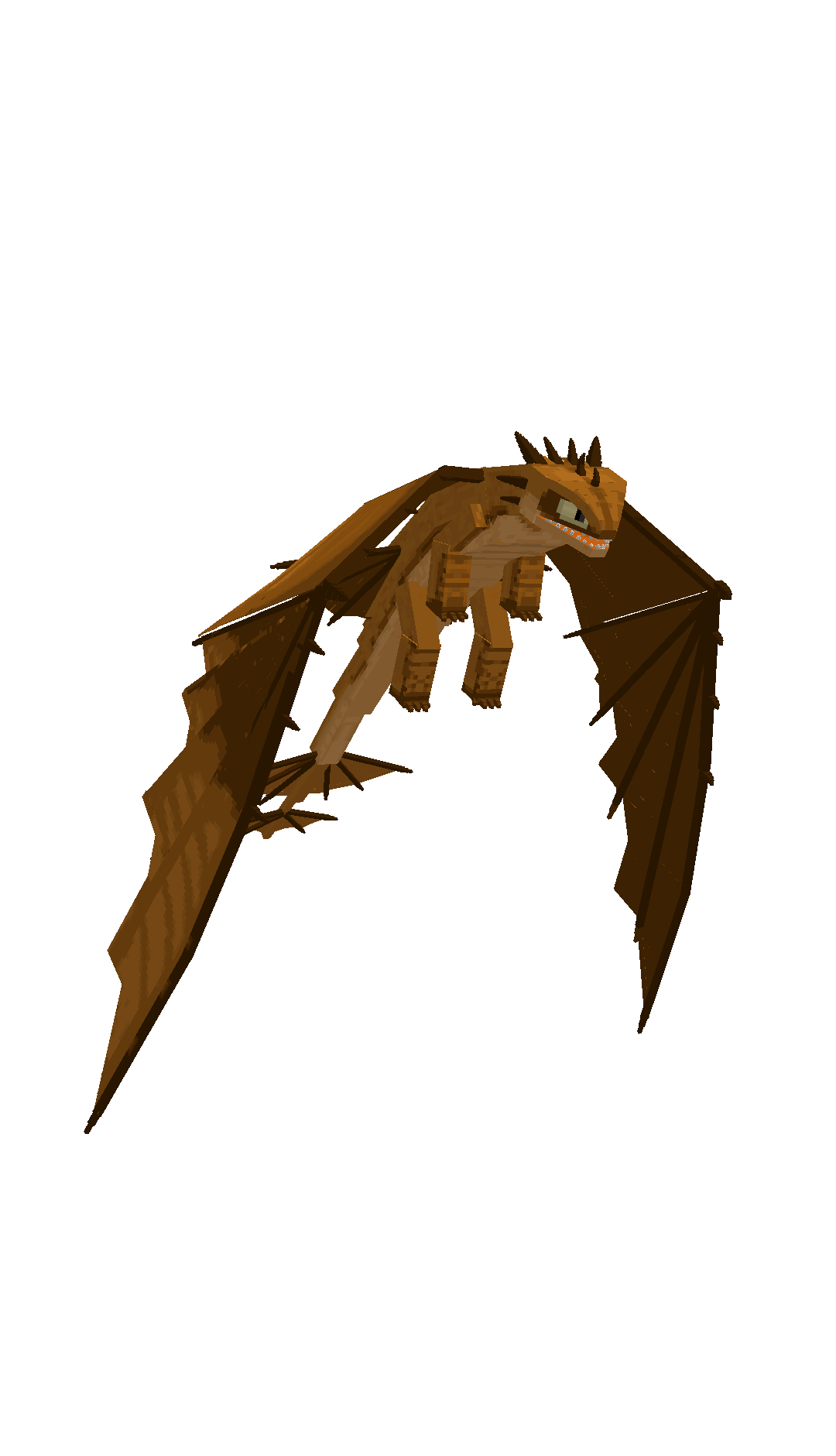 Желтый дракон машет крыльями